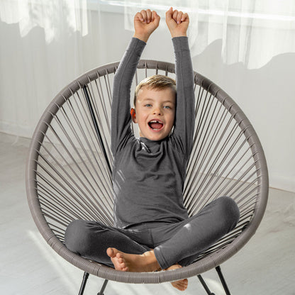 Kids' 160 Thermal Long Sleeve Crew Gray