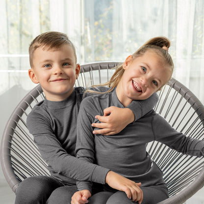 Kids' 160 Thermal Long Sleeve Crew Gray