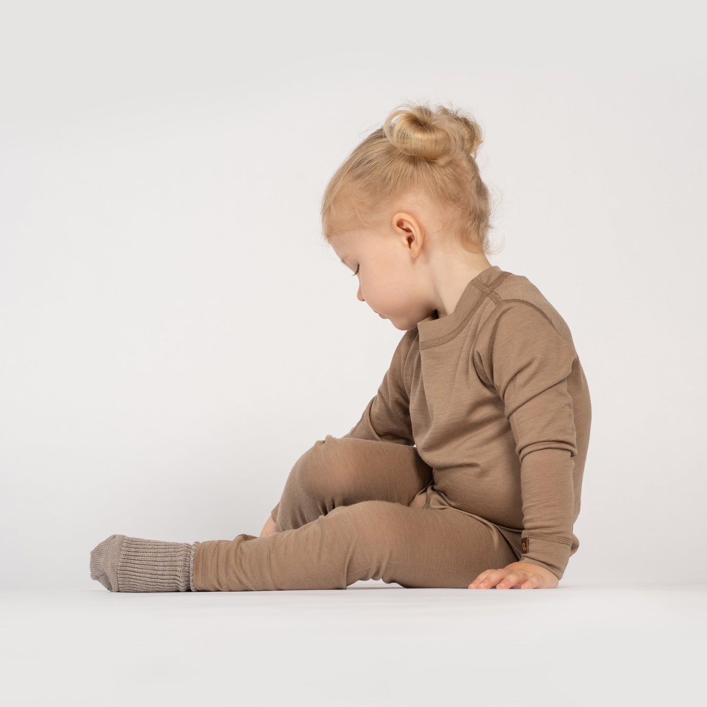 Kids' Lightweight 160 Long Sleeve Crew Beige