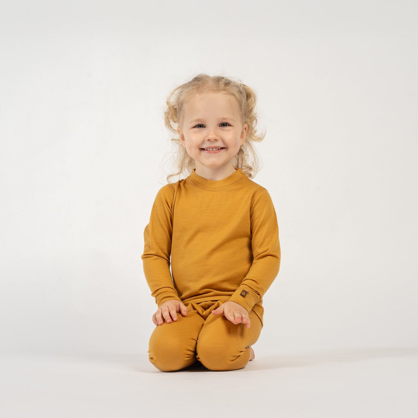 Kids' 160 Thermal Long Sleeve Crew Yellow