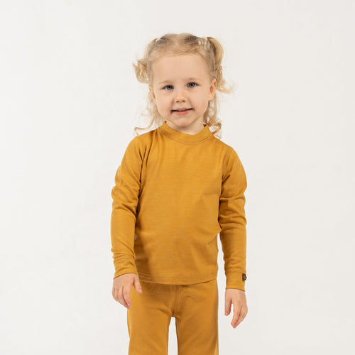 Kids' 160 Thermal Long Sleeve Crew Yellow
