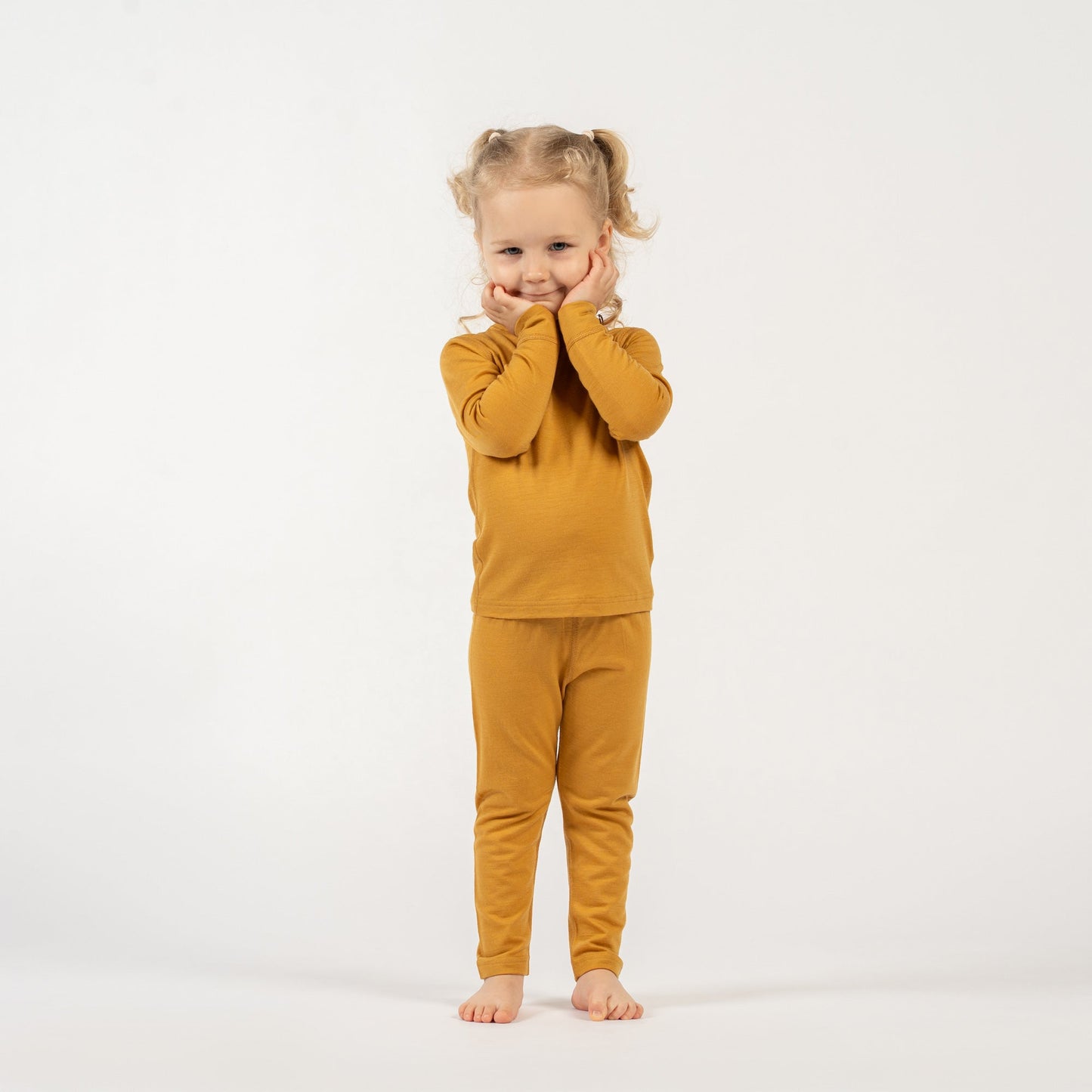 Kids' 160 Merino Pants Yellow