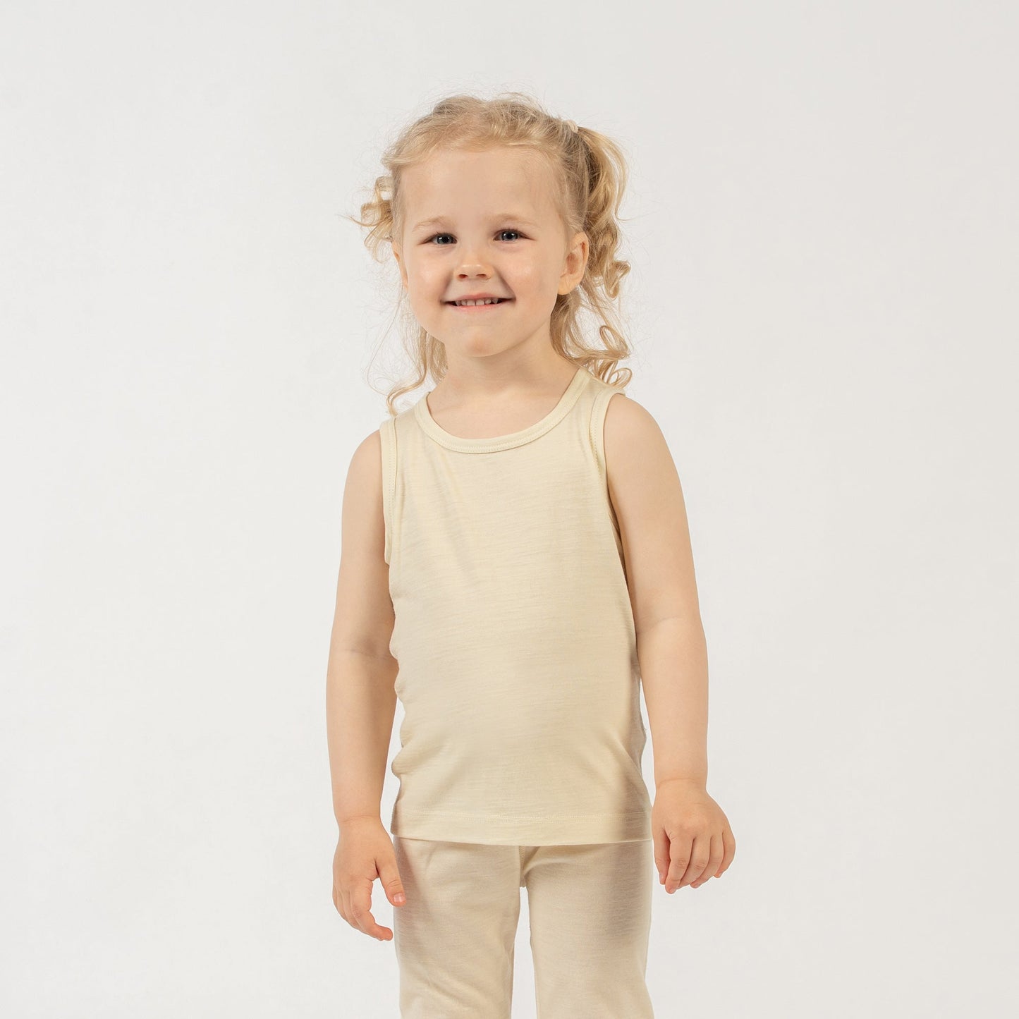 Kids' Merino Undershirt Tank Top Natural