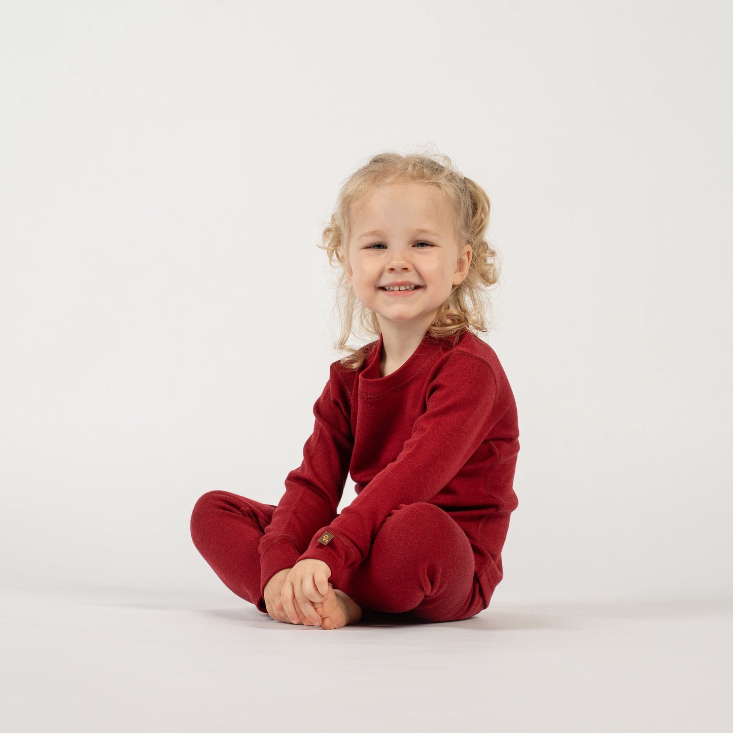 Kids' 250 Thermal Long Sleeve Crew Royal Cherry