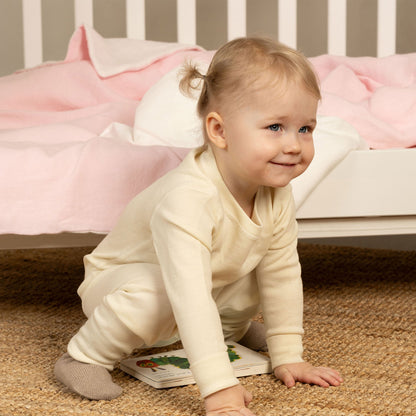 Kids' 250 Long Sleeve & Bottom 2-Piece Natural