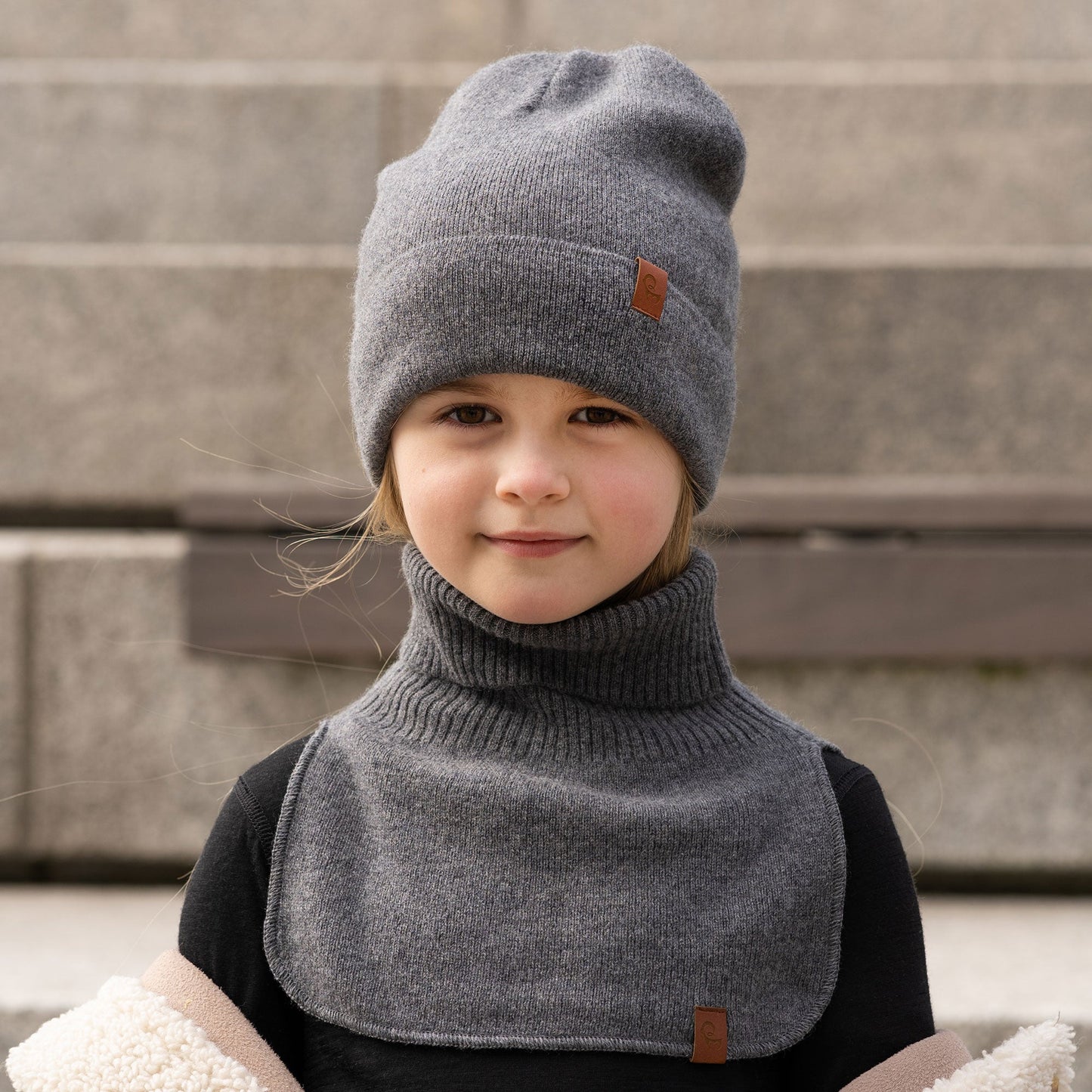 Kids' Knit Dickie Neck Warmer Cashmere Blend