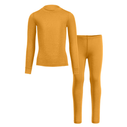 Kids' 160 Long Sleeve & Bottom 2-Piece Yellow