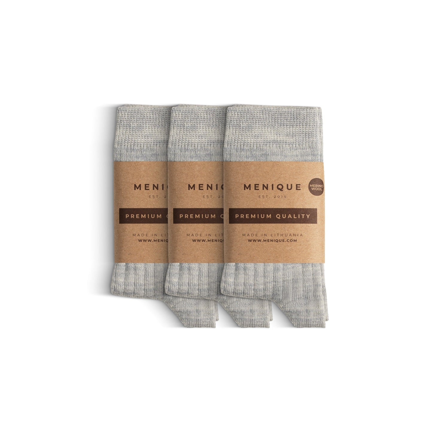 Kids' Merino Rib Crew Socks 3-Pack