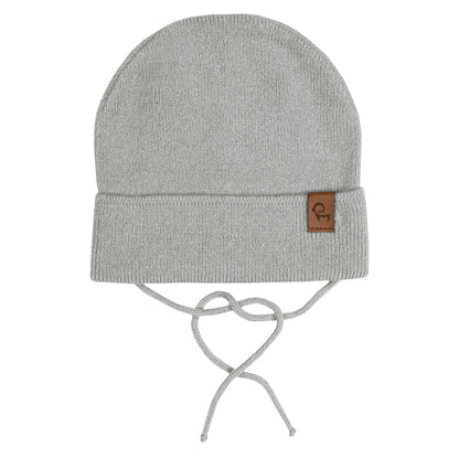 Baby Knit Beanie with Strings Cashmere Blend