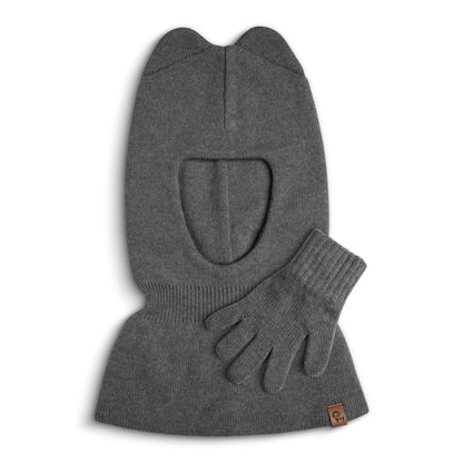Kids' Knit Balaclava & Gloves Merino & Cashmere 2-Piece