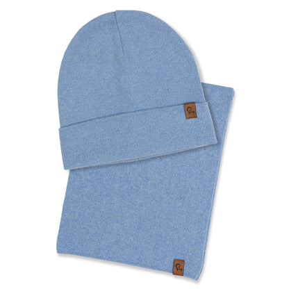Kids' Knit Beanie & Scarf 2-Piece