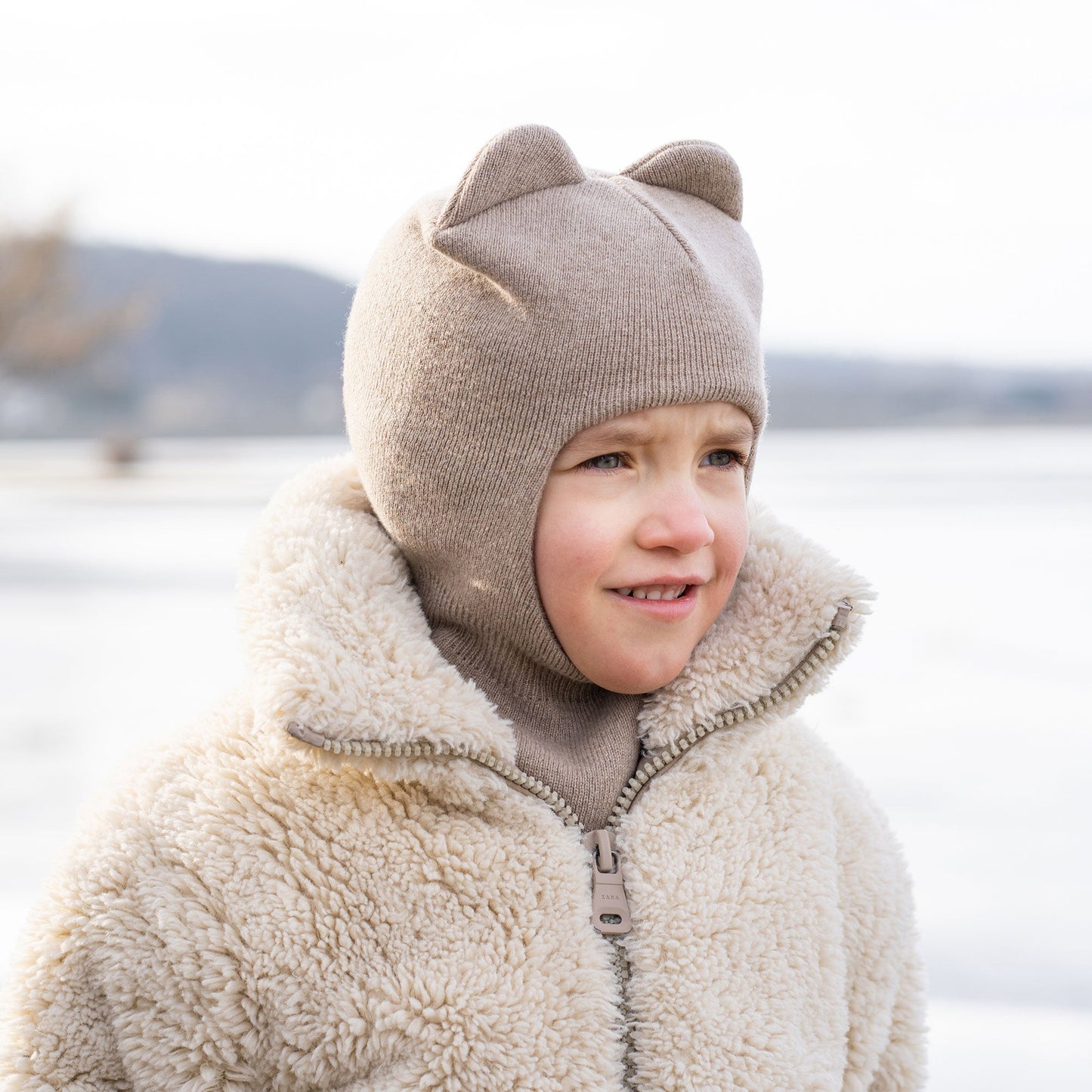 Kids' Knit Balaclava Cashmere Blend