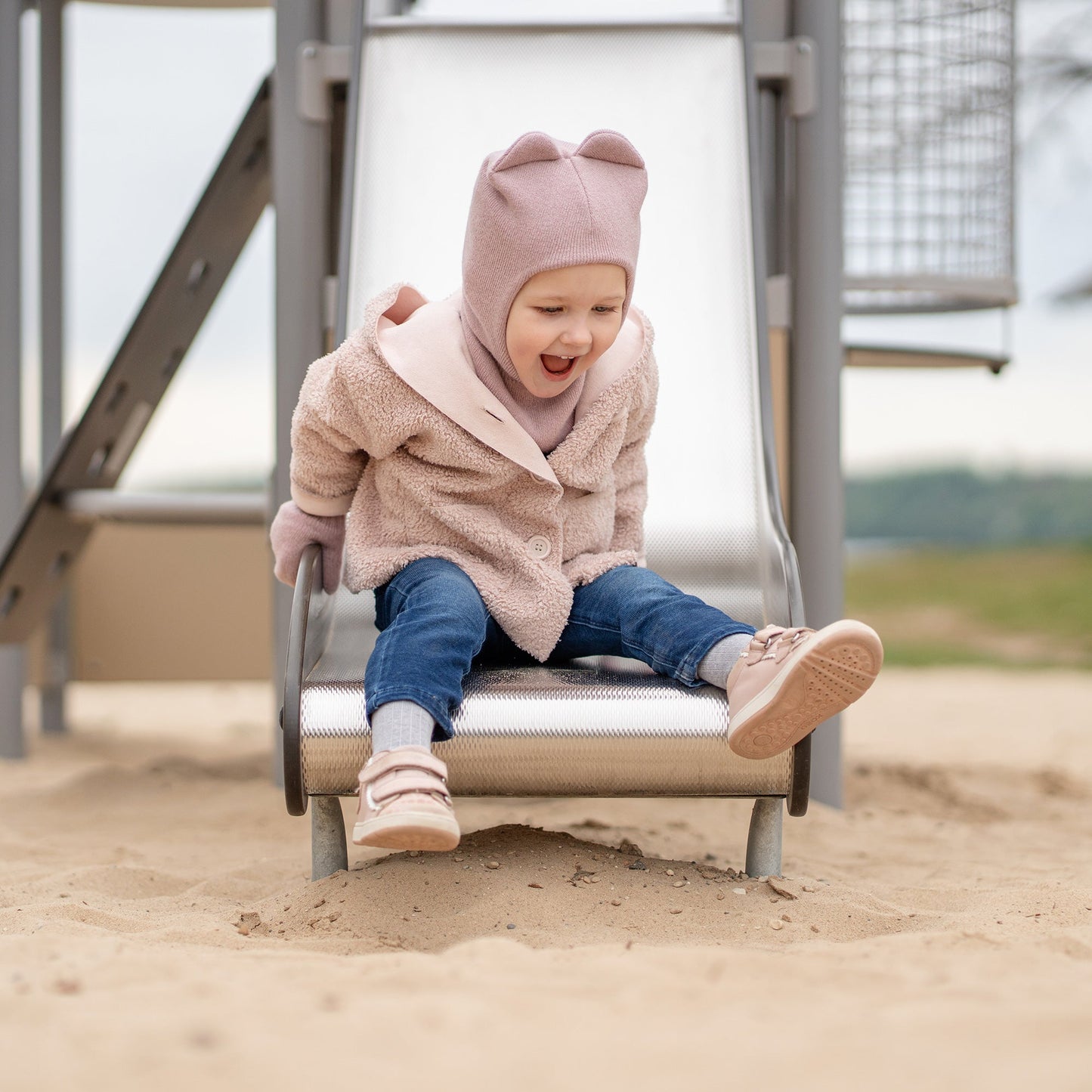 Kids' Knit Balaclava Cashmere Blend