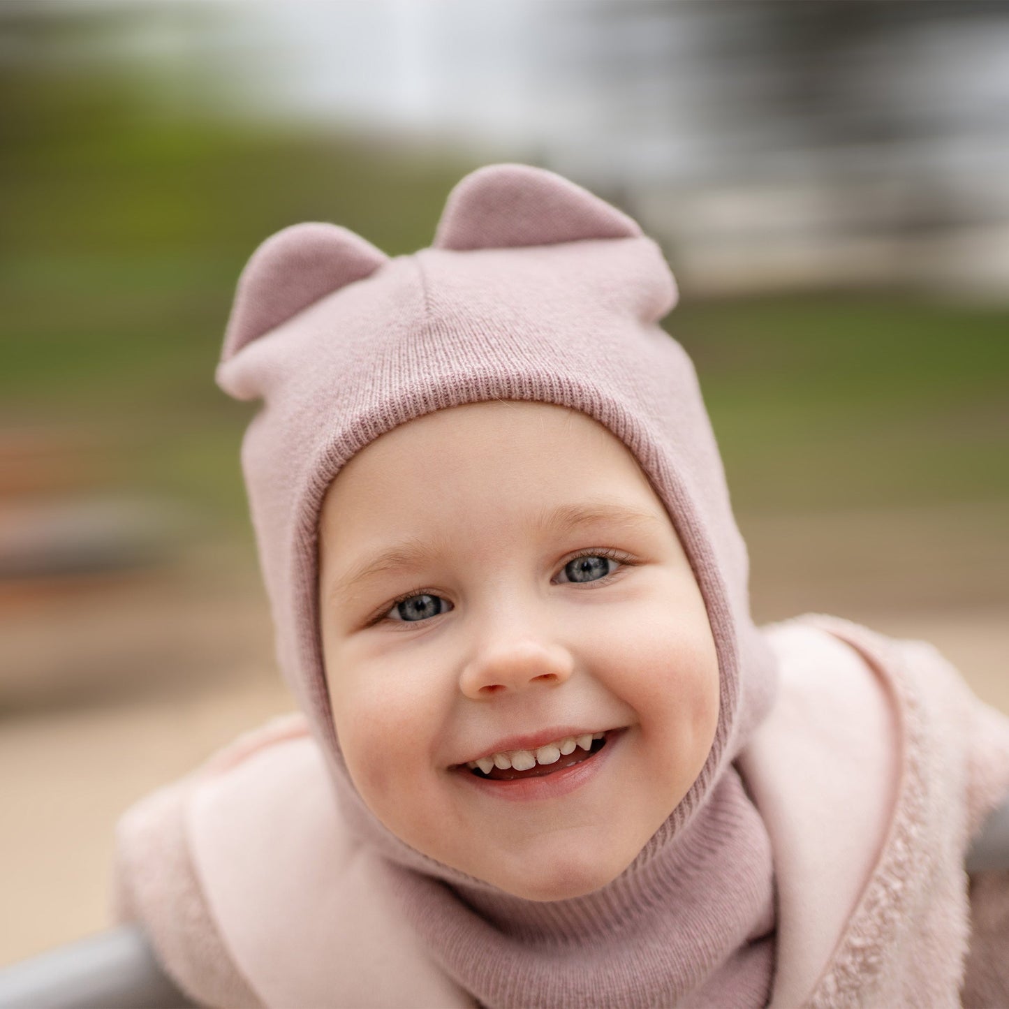 Kids' Knit Balaclava Cashmere Blend
