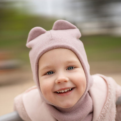 Kids' Knit Balaclava Cashmere Blend