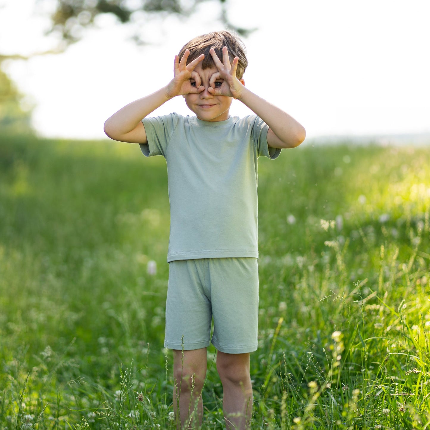 Kids' Bamboo Shorts & Top 2-Piece Set