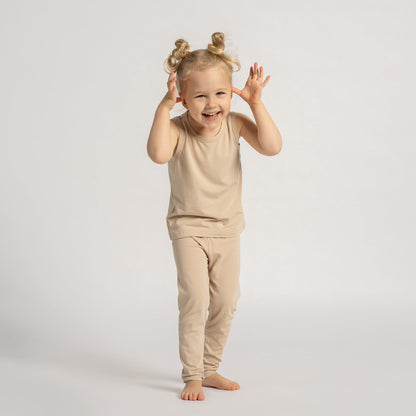 Kids' Bamboo Sleeveless Top & Bottom 2-Piece Pajama
