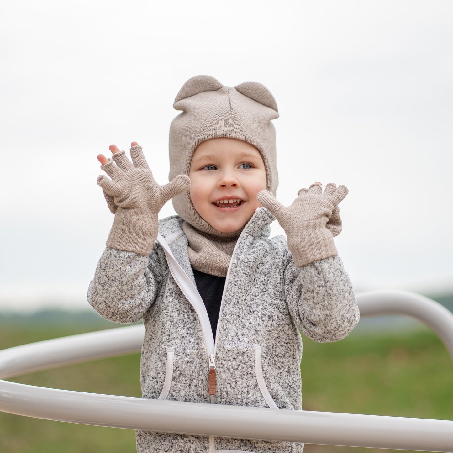 Kids' Knit Merino Convertible Mittens