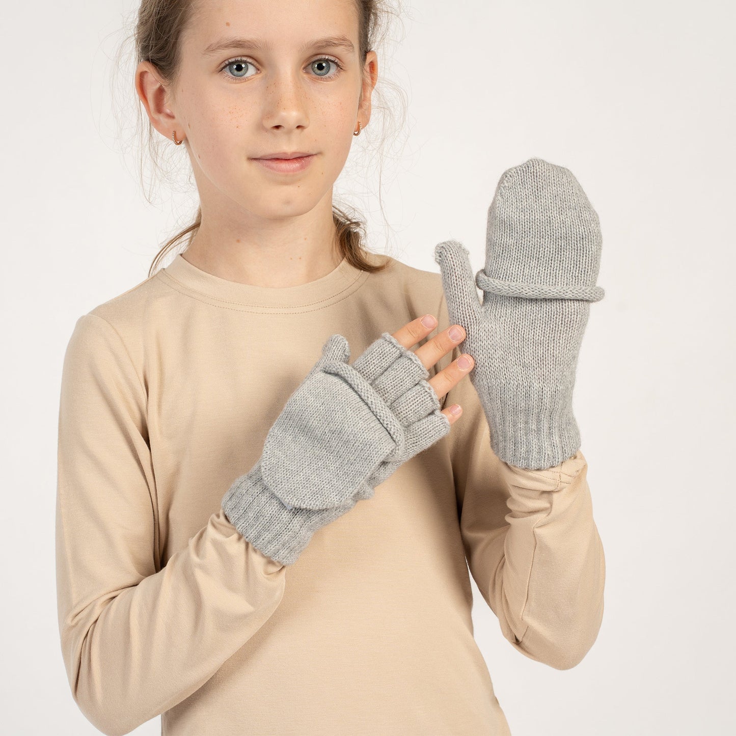 Kids' Knit Merino Convertible Mittens