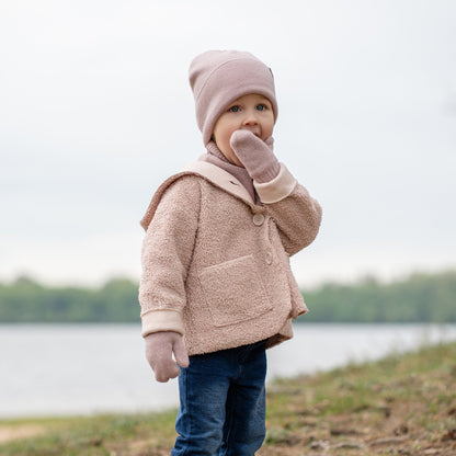Kids' Knit Double Mittens Cashmere Blend