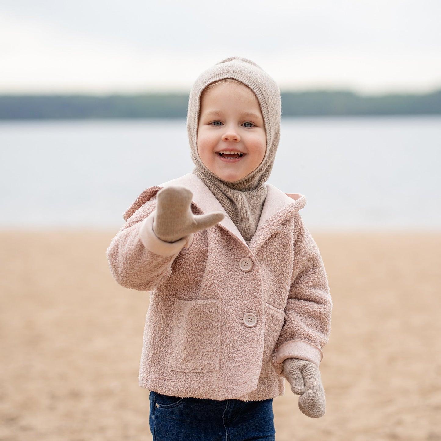 Kids' Cashmere Blend Hood Balaclava