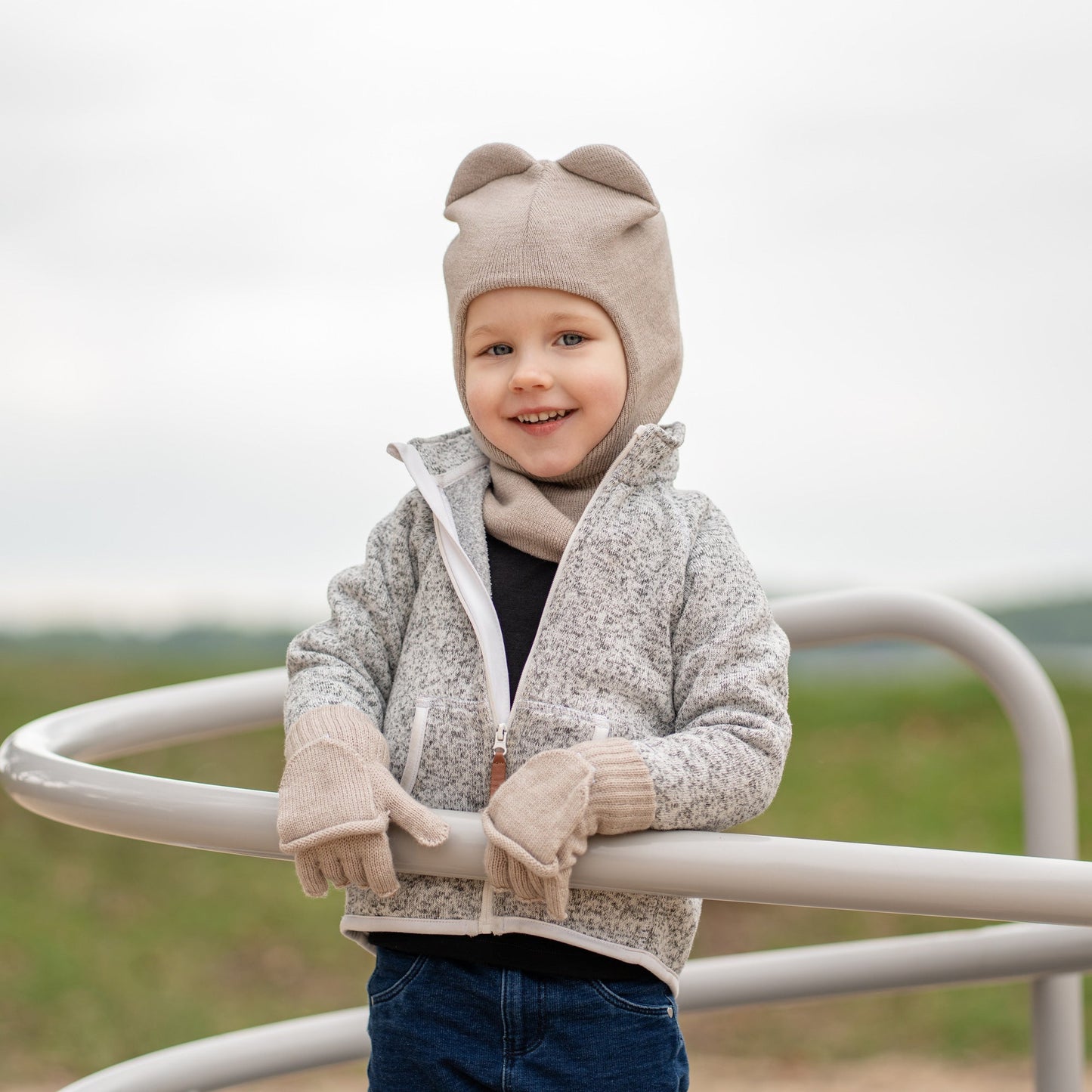 Kids' Merino Blend Balaclava with Ears