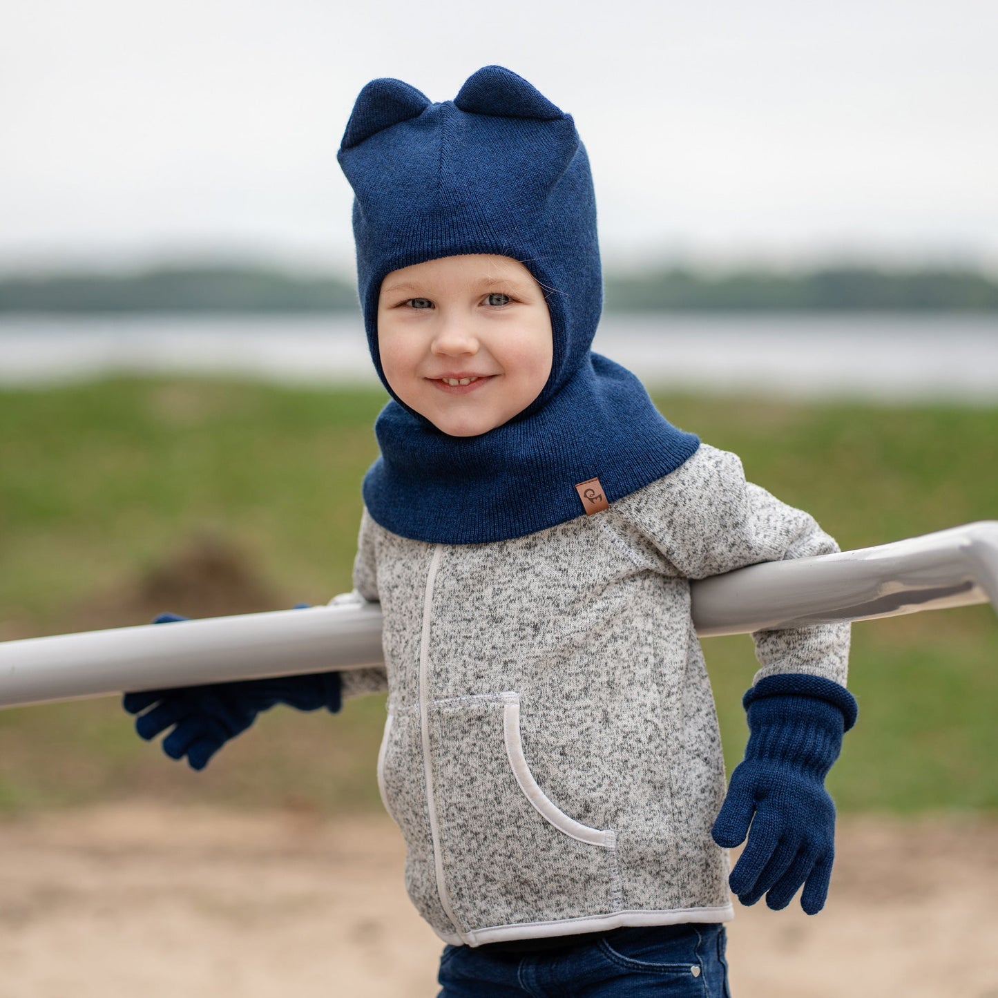 Kids' Merino Blend Balaclava with Ears
