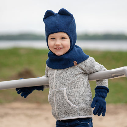 Kids' Merino Blend Balaclava with Ears