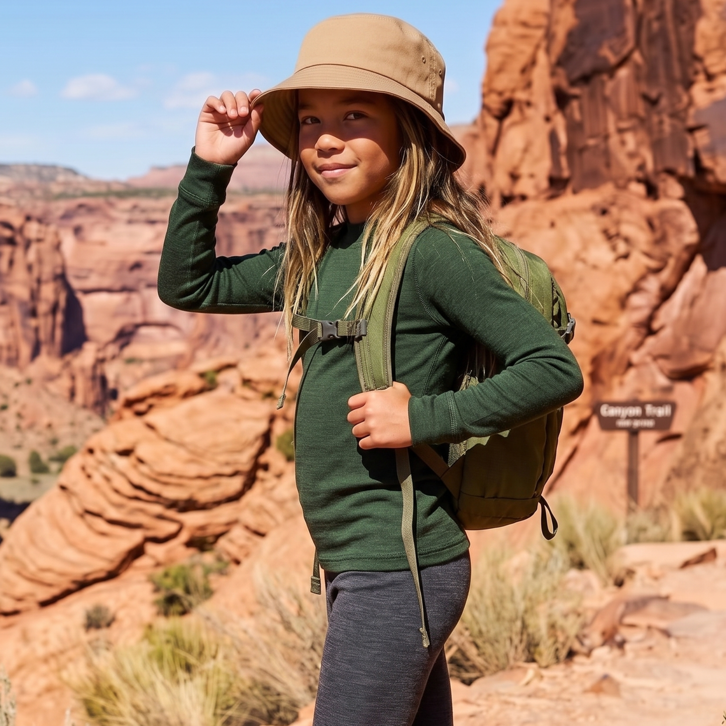 Kids' Sun Protective Long Sleeve Top With UPF 35+
