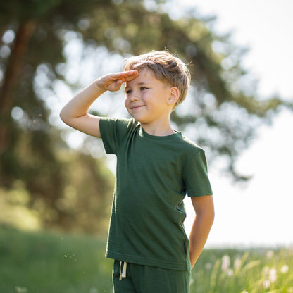 Kids' Lightweight 100% Merino T-Shirt Crewneck