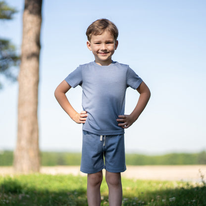 Kids' Light Merino Summer Shorts & Tee Set