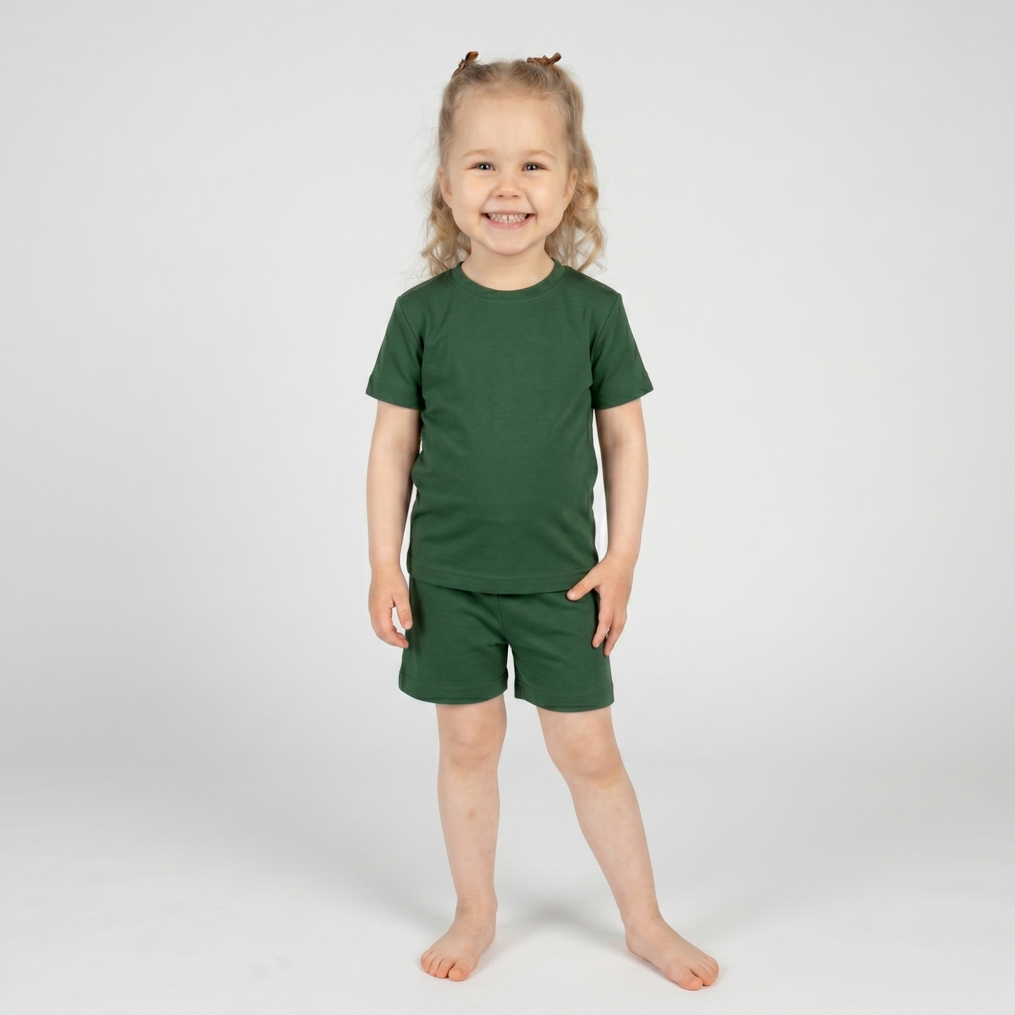 Kids' Light Merino Summer Shorts & Tee Set