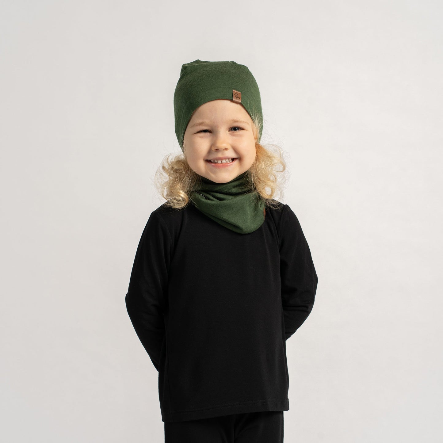 Kids' Merino Wool Neck Gaiter & Beanie 2-Piece Set