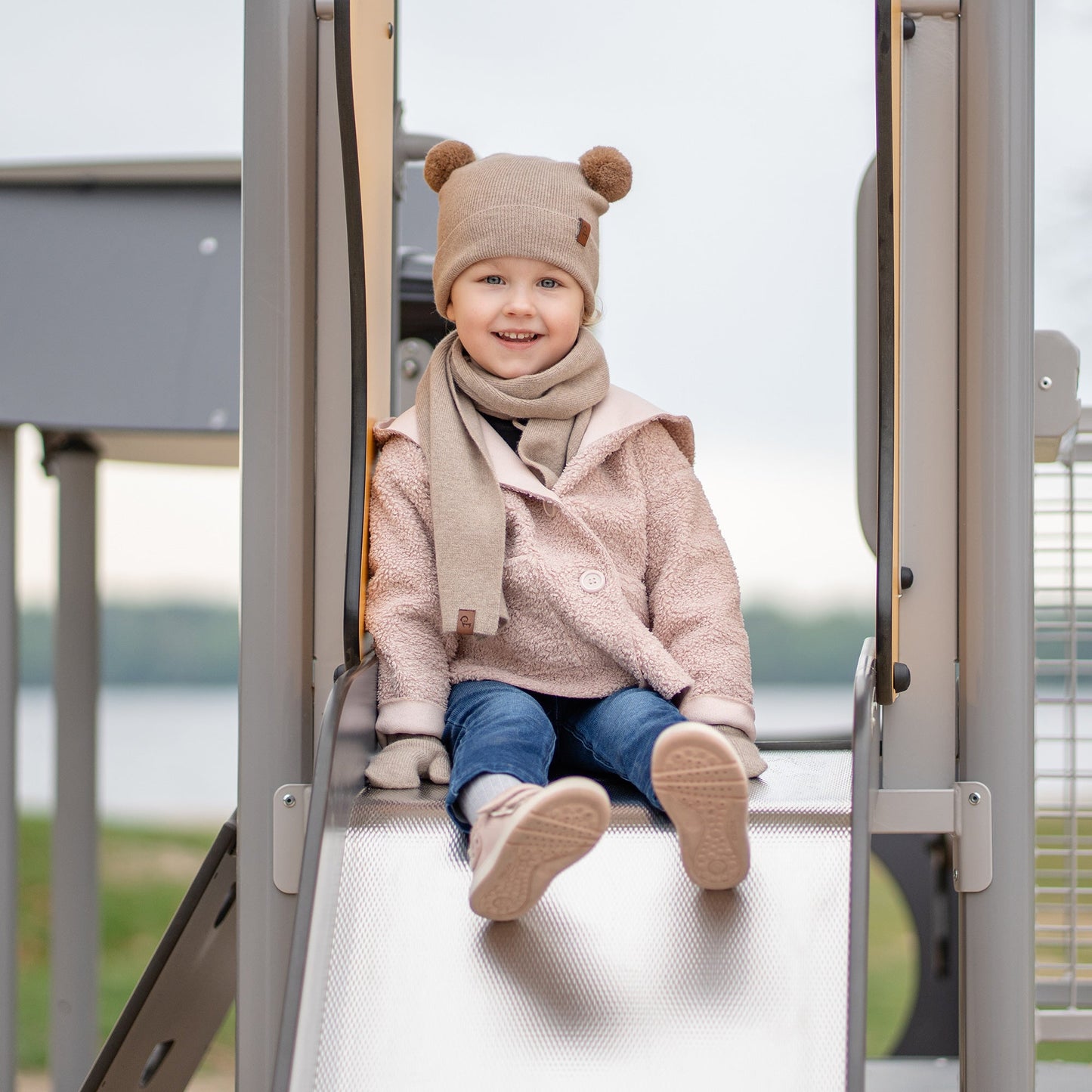 Kids' Knit Baby Beanie Cashmere Blend