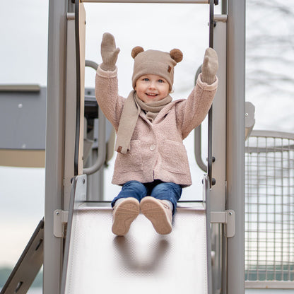Kids' Knit Double Mittens Cashmere Blend