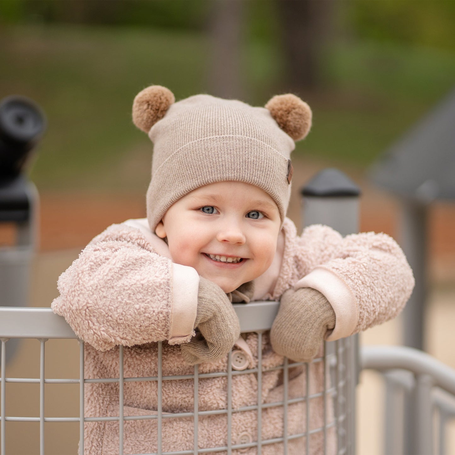 Knit Baby Beanie & Mittens 2-Piece