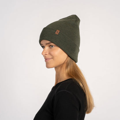 Women's Knit Beanie Hat Merino Wool