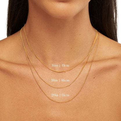 Solid Gold Initial and Pearl Drop Necklace