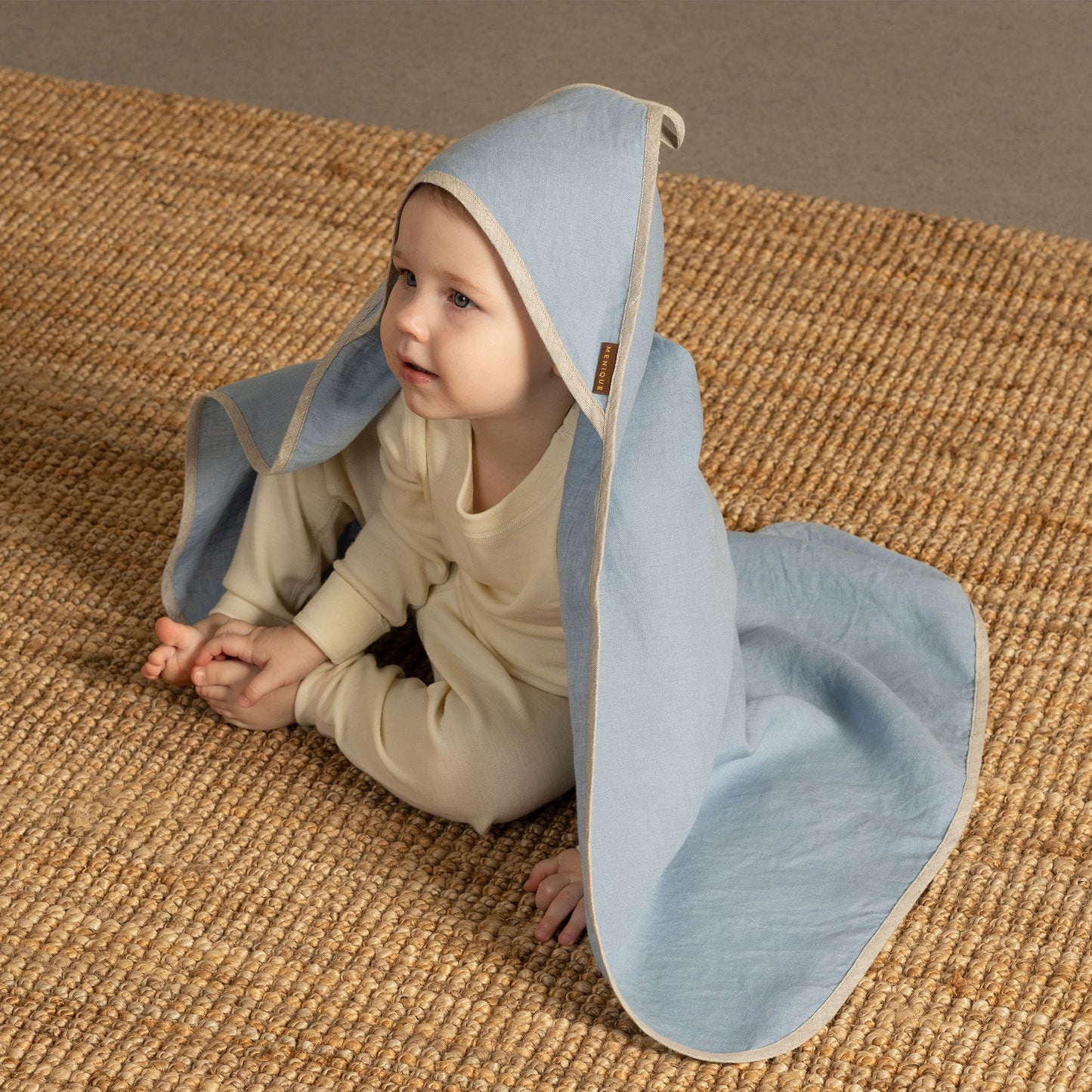 Linen Hooded Baby Towel