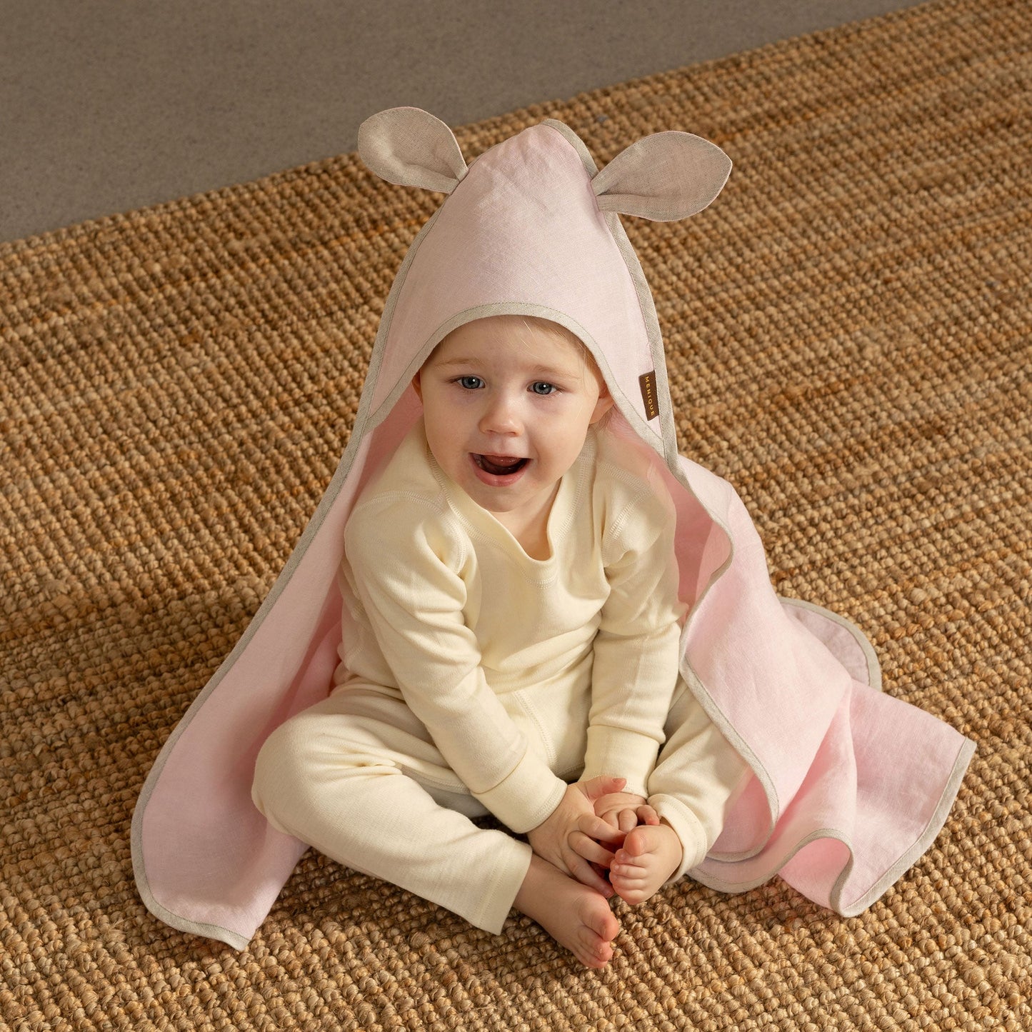 Linen Baby Towel with Ears