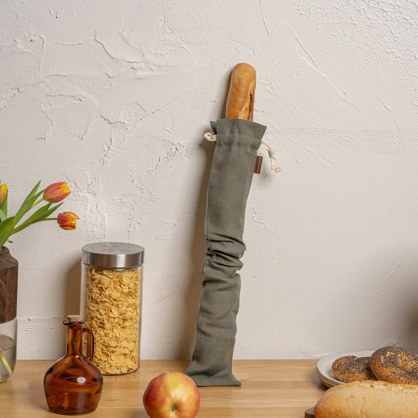 Reusable Linen Bread Bag