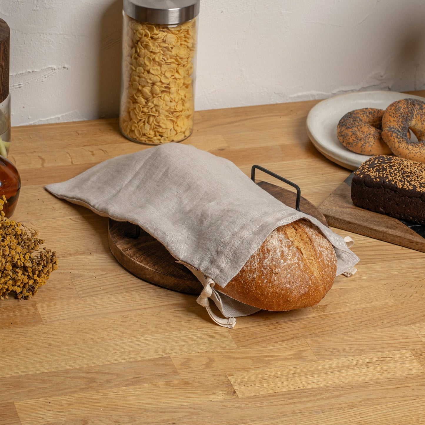 Reusable Linen Bread Bag