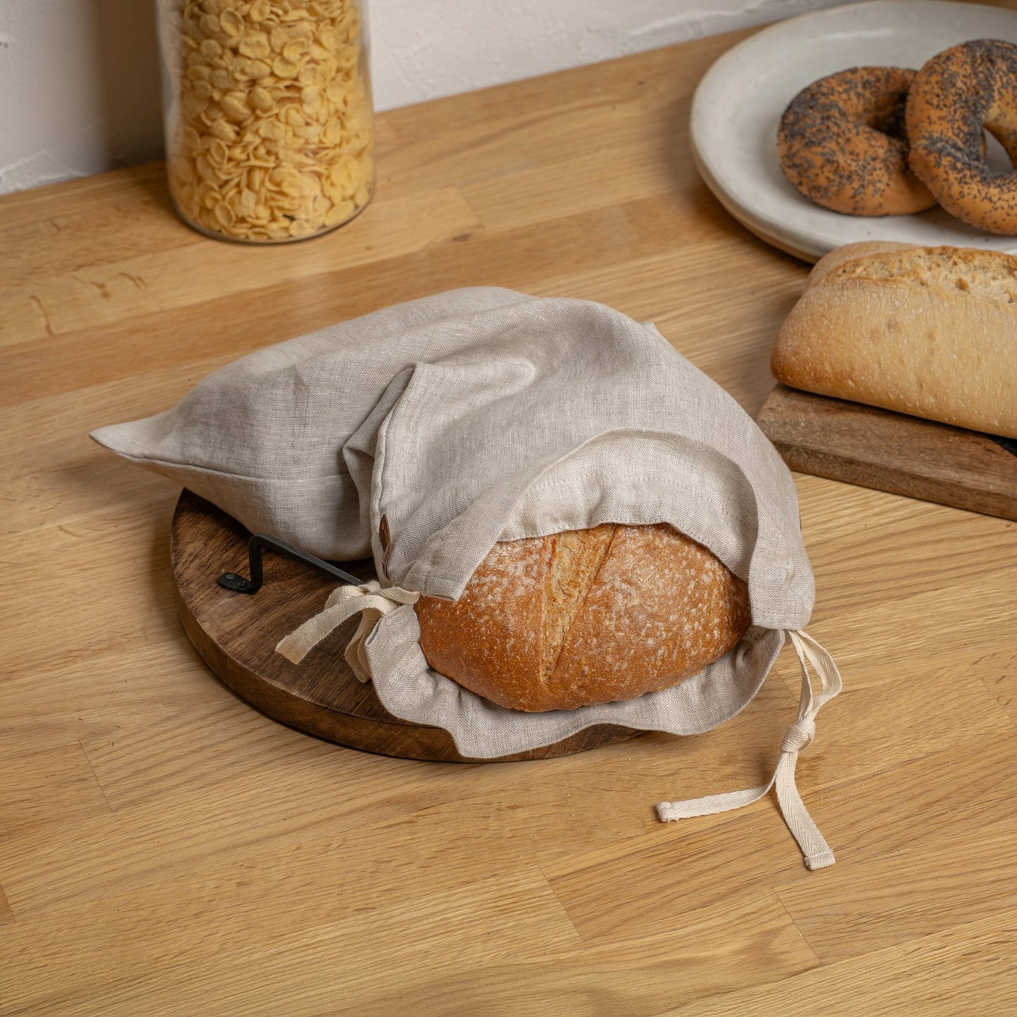 Reusable Linen Bread Bag