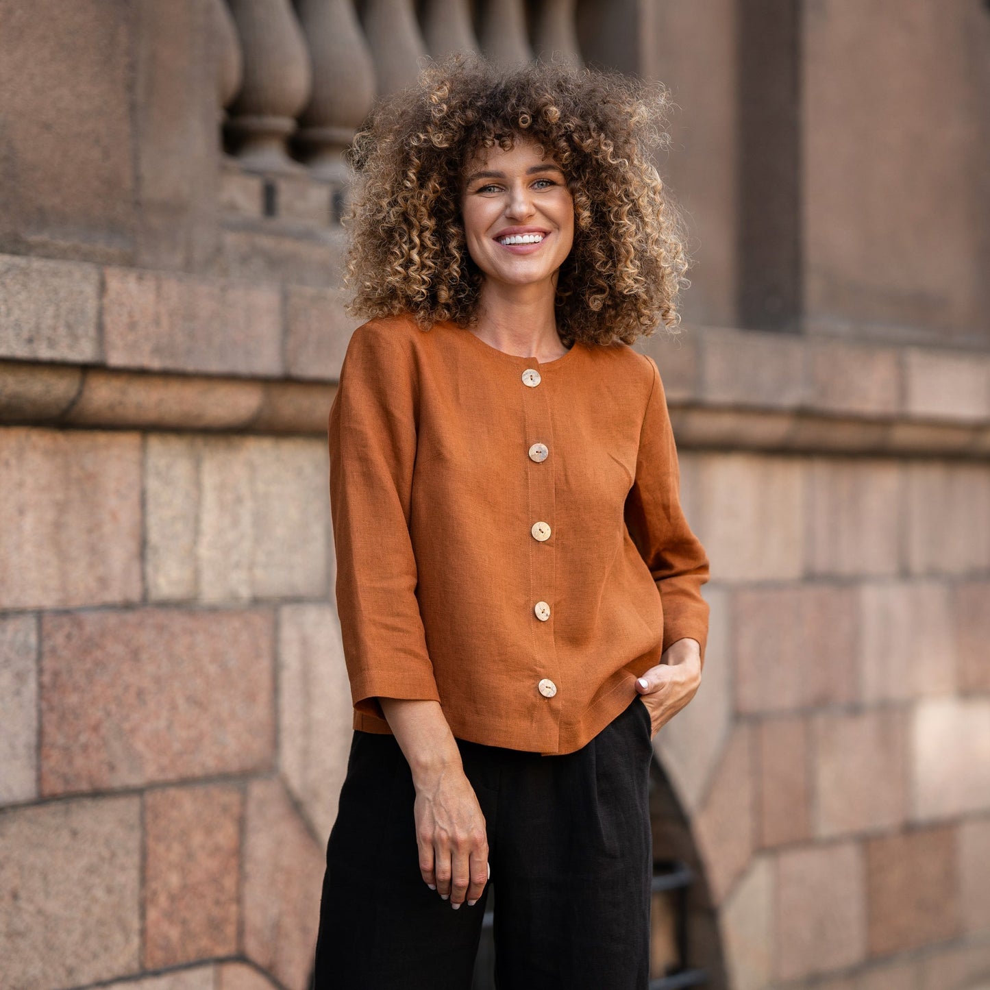Blazer Jacket with Buttons Alice