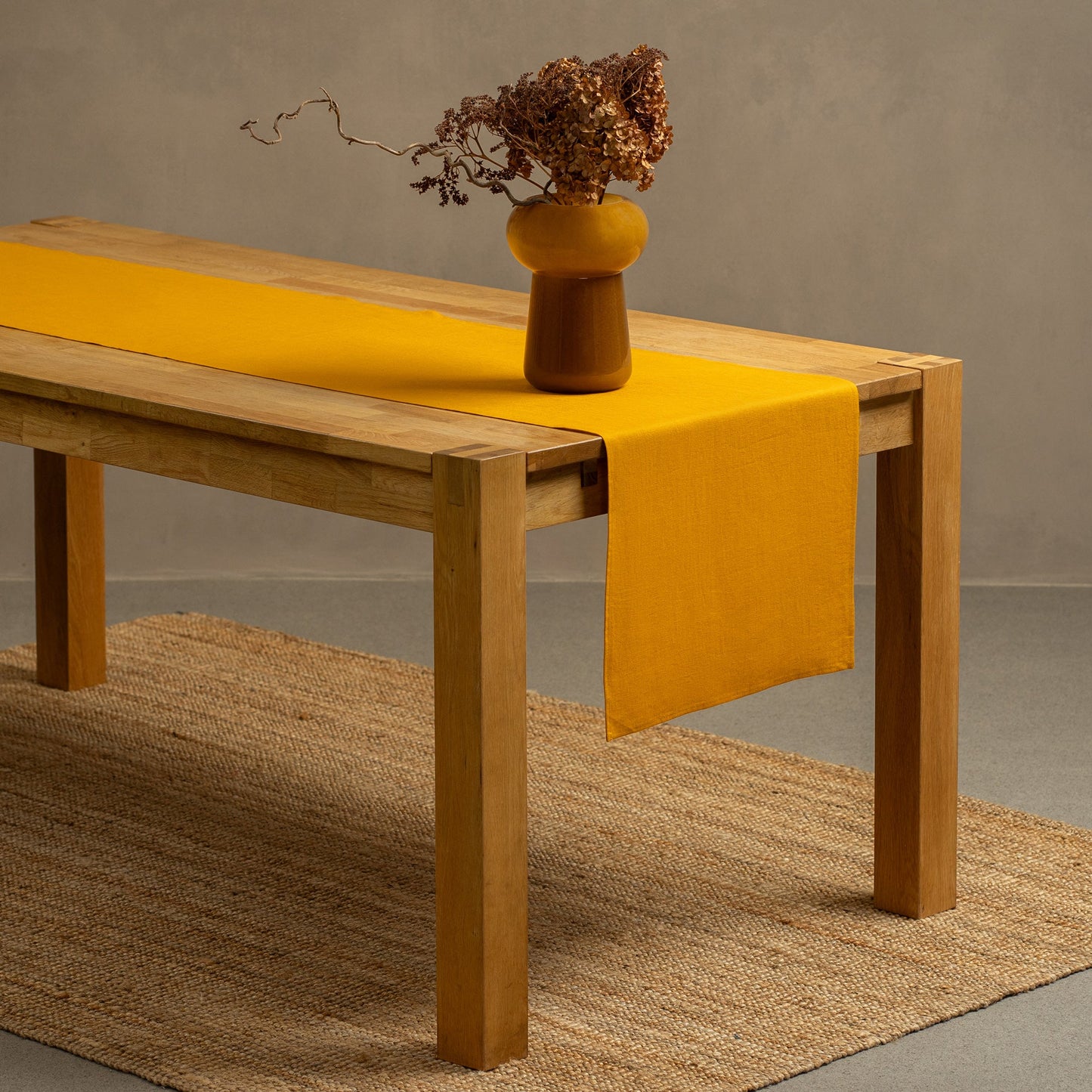 Natural 100% Linen Table Runner