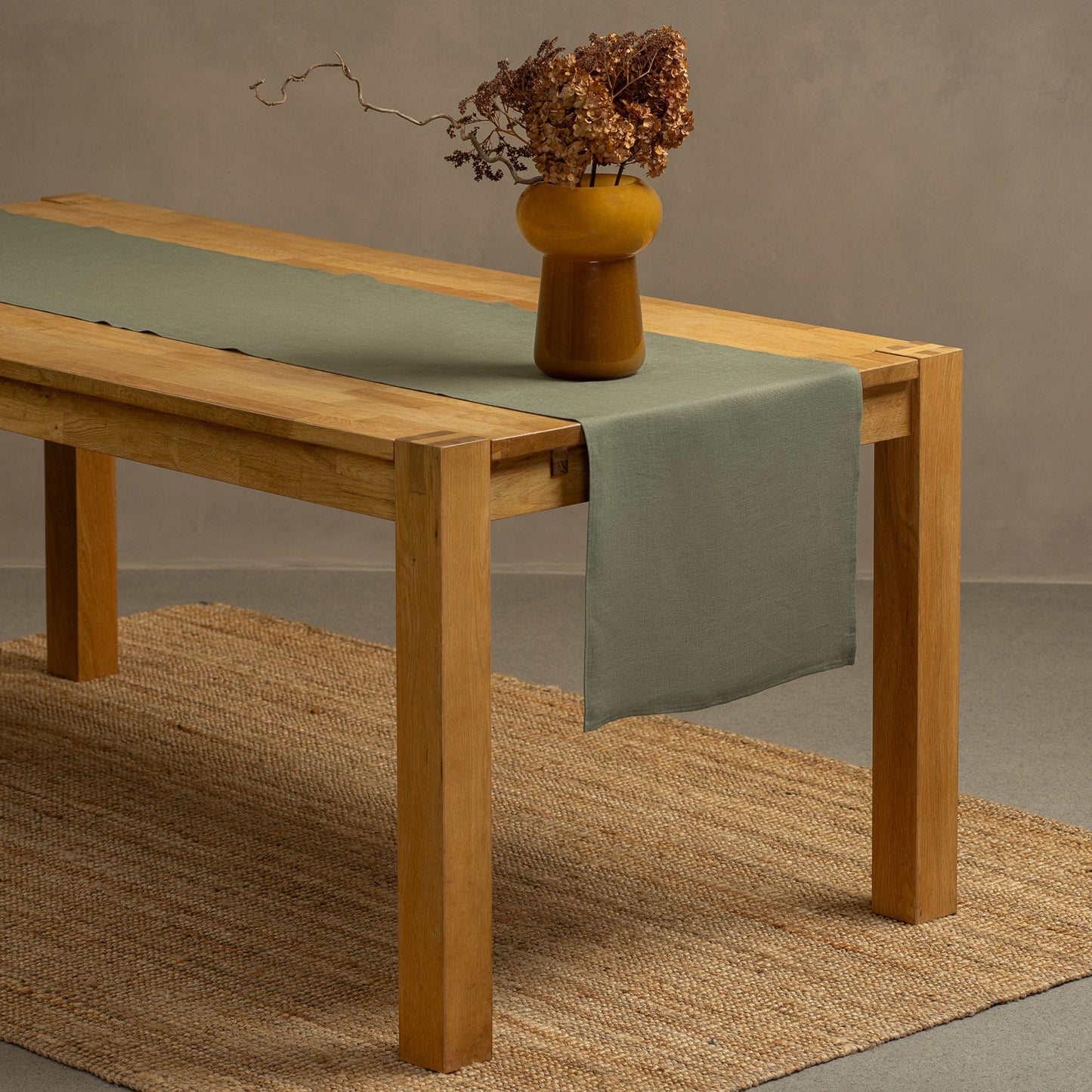 Natural 100% Linen Table Runner