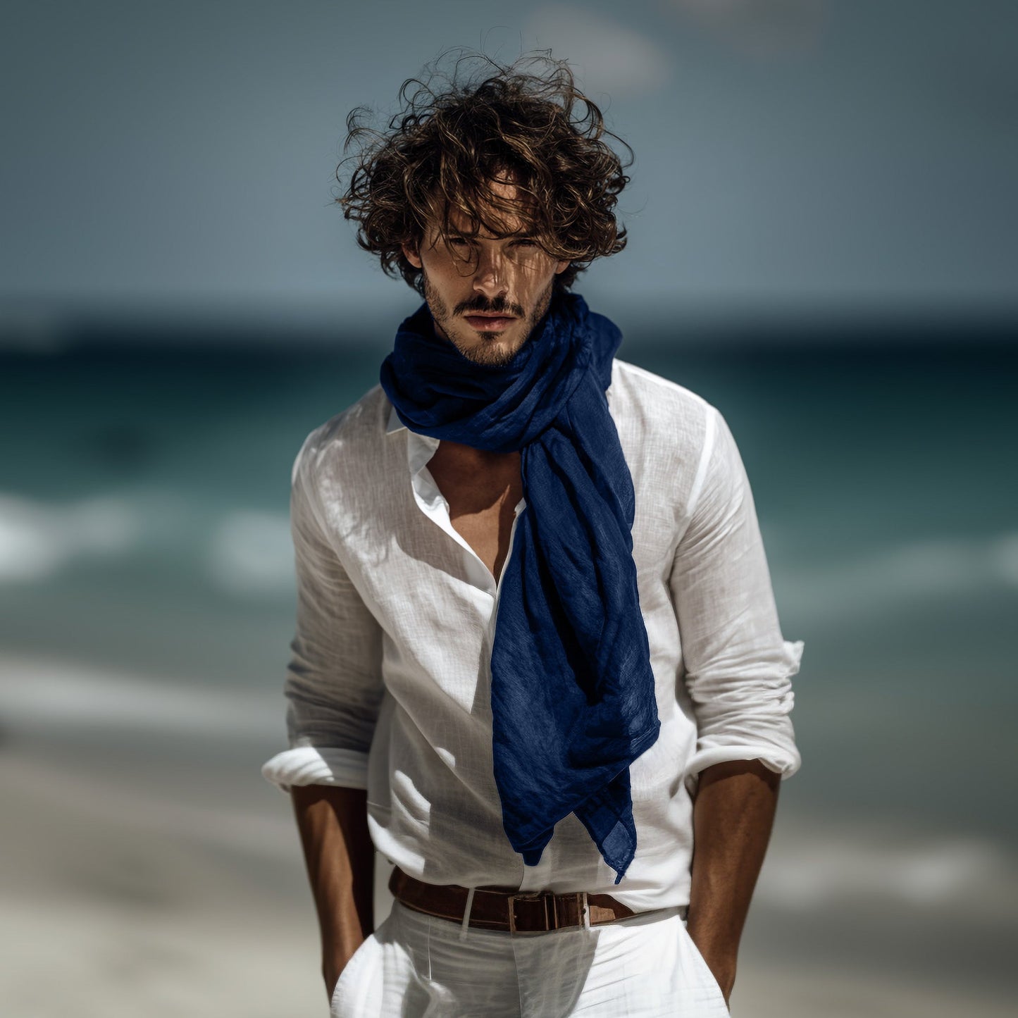 Linen Scarf for Men