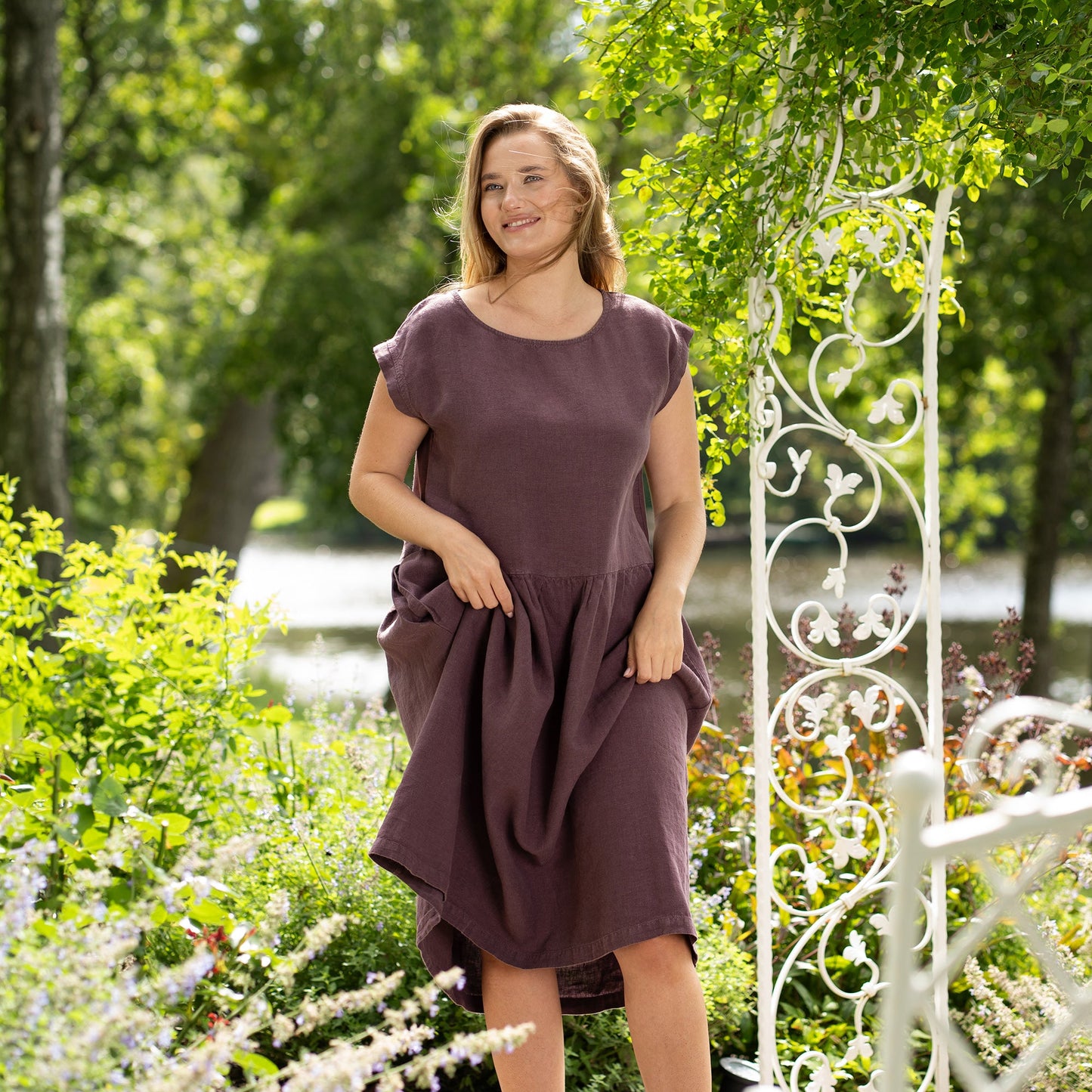 Smock Dress Cecilia Shadow Purple