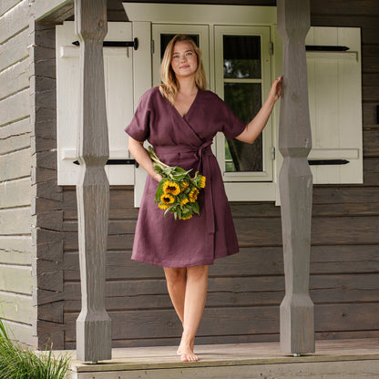 Vacation Summer Wrap Dress Eliana
