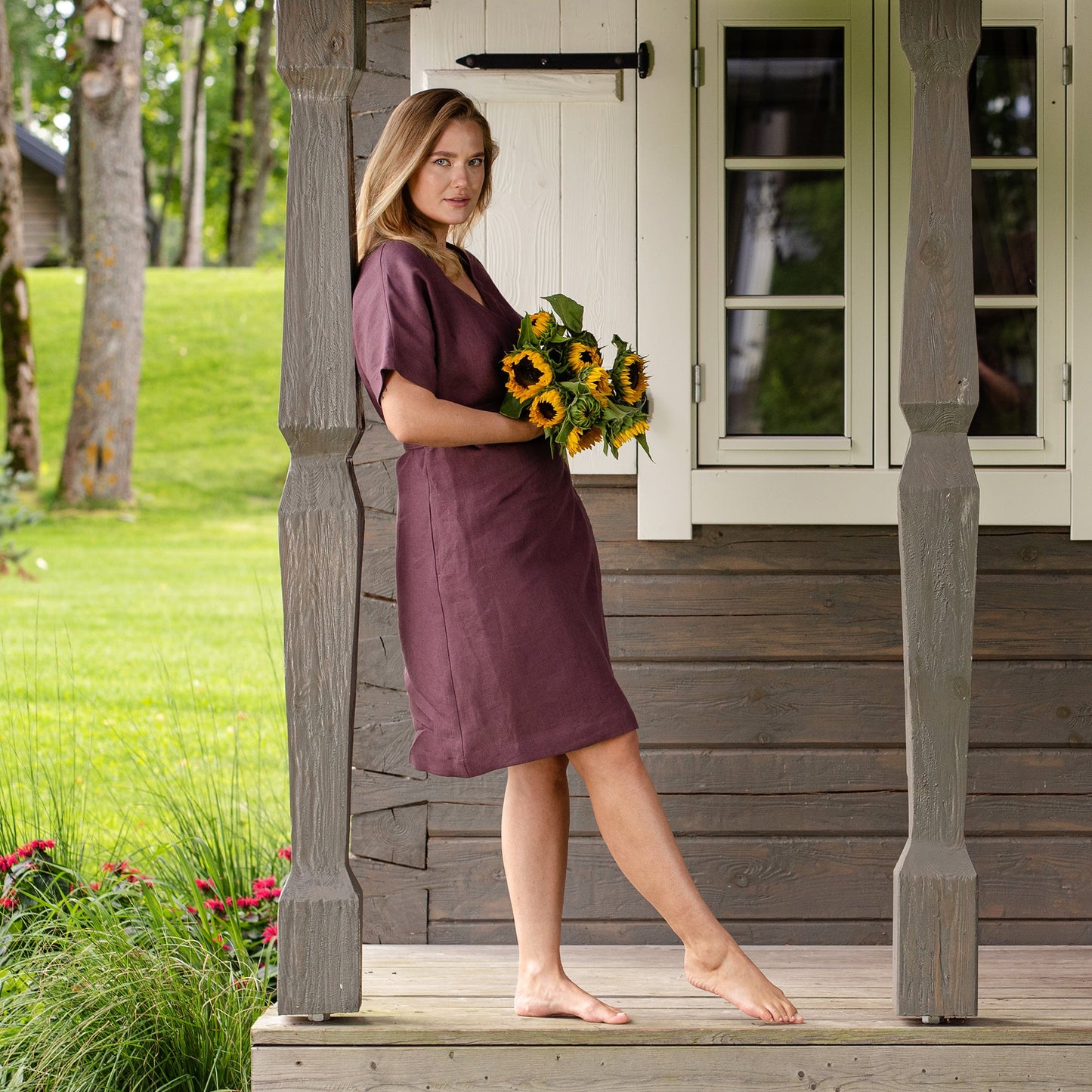 Vacation Summer Wrap Dress Eliana